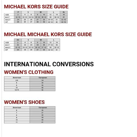 how does michael kors fit|Michael Kors Size Guide .